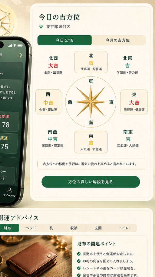 吉方位と九星気学の紹介画像